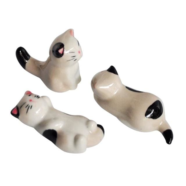 6 Chopstick Holders Cats ( 2 colors)