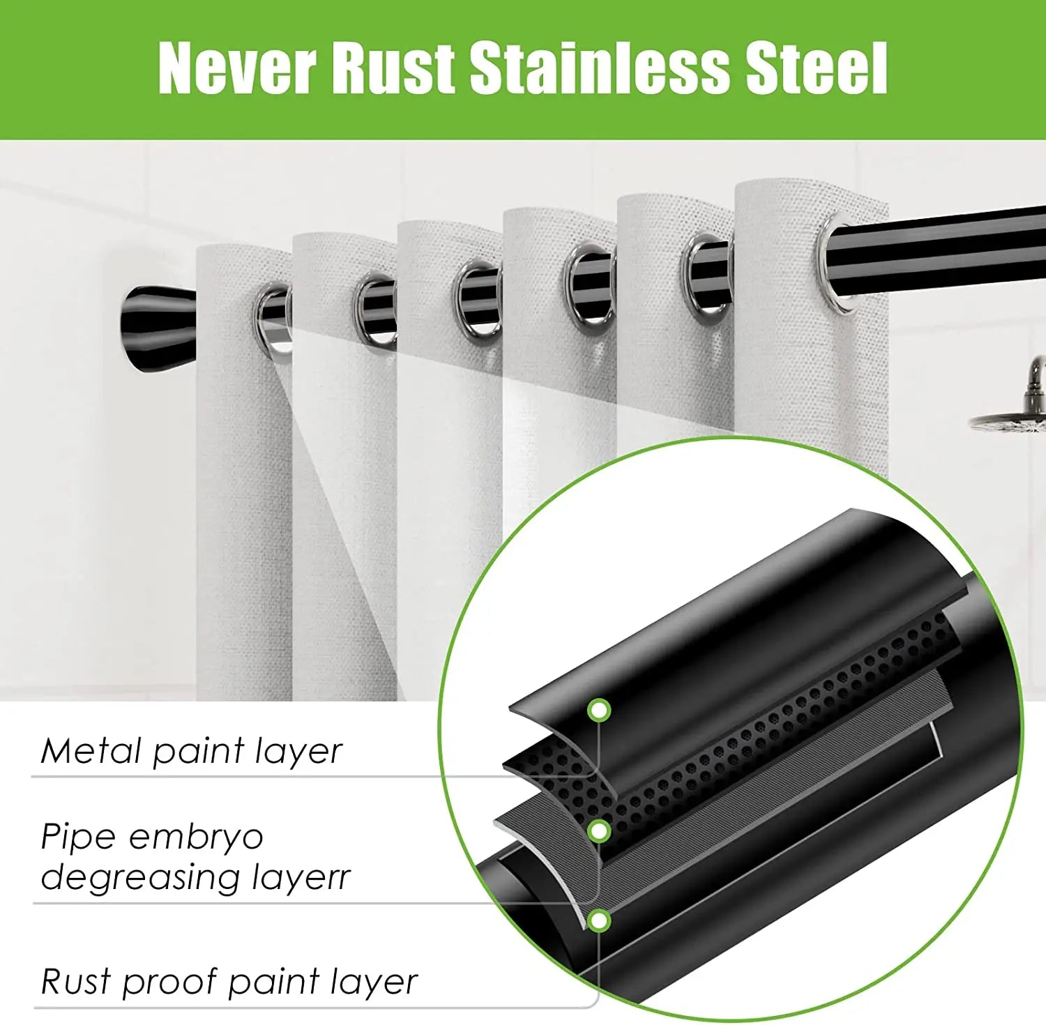 Adjustable Curtain Rod Hida
