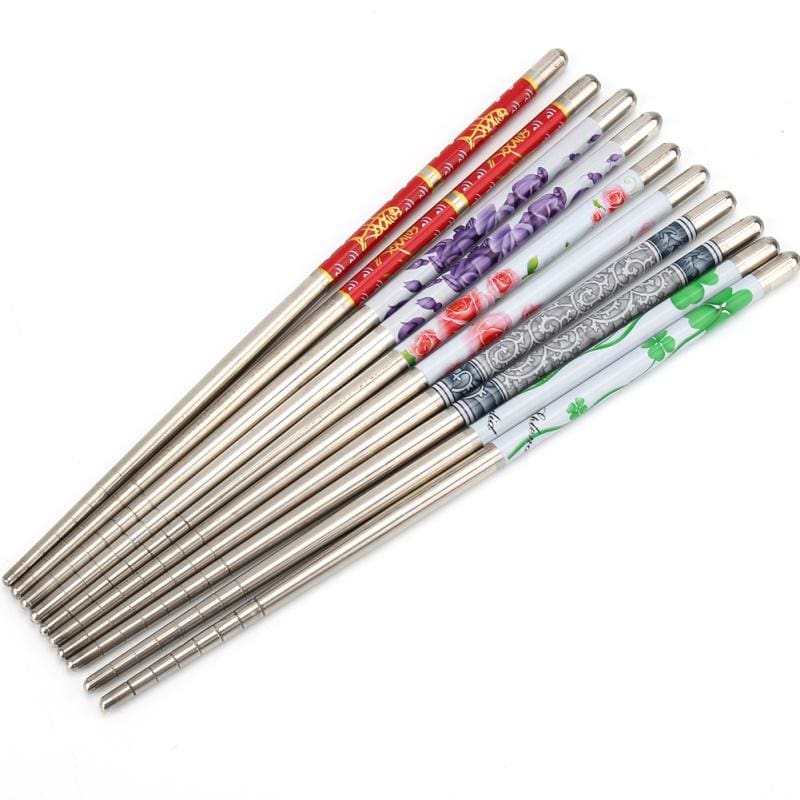 5 pairs of Metal Chopsticks Koshigaya