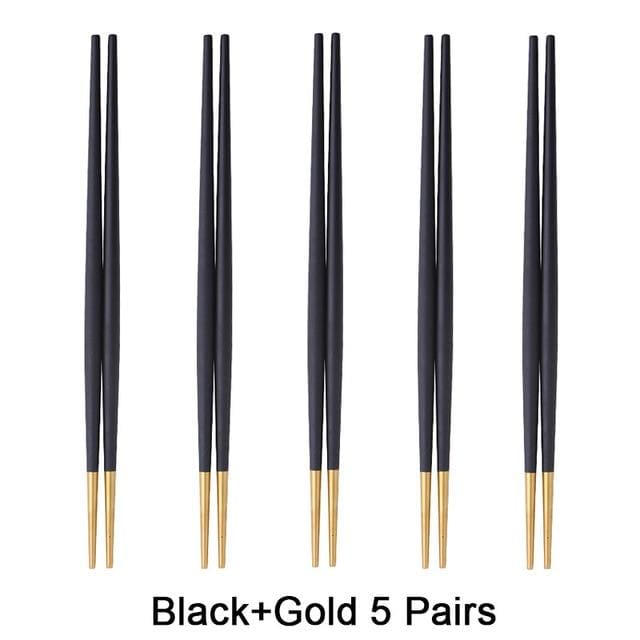 5 pairs of Metal Chopsticks Nakano ( 10 colors)