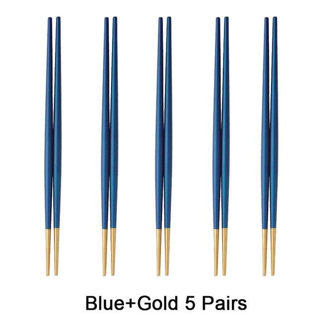 5 pairs of Metal Chopsticks Nakano ( 10 colors)