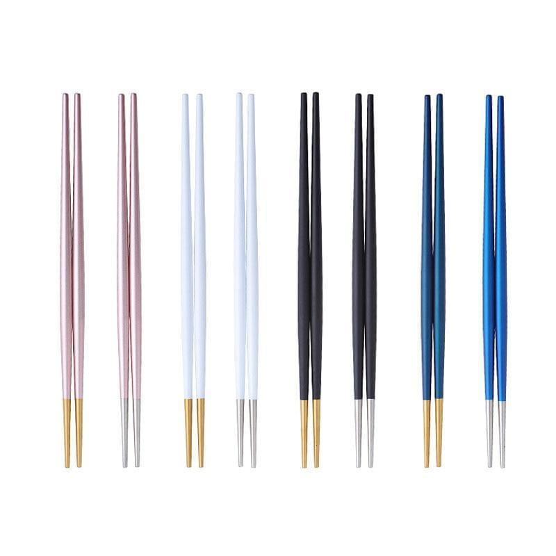 5 pairs of Metal Chopsticks Nakano ( 10 colors)