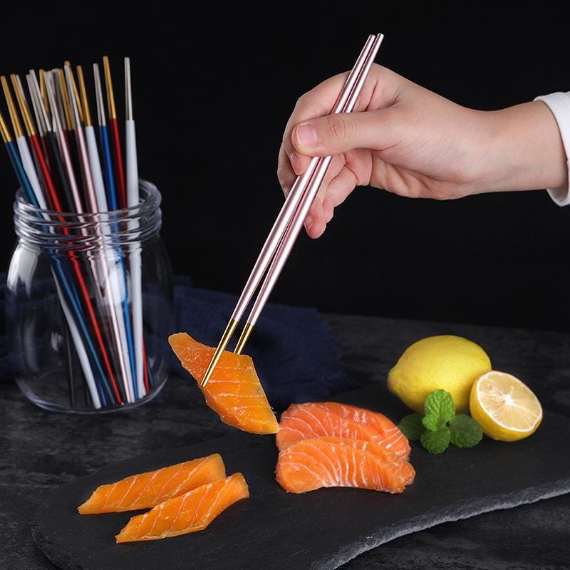 5 pairs of Metal Chopsticks Nakano ( 10 colors)