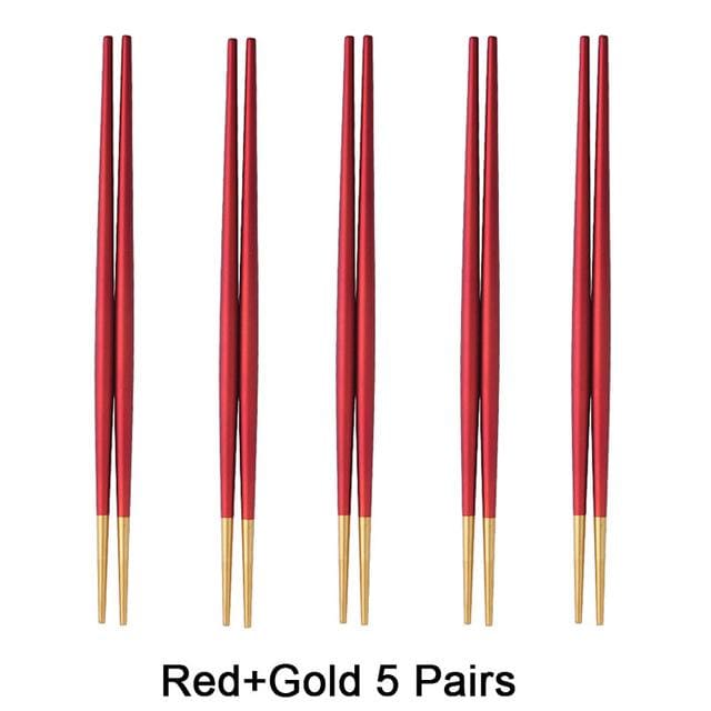 5 pairs of Metal Chopsticks Nakano ( 10 colors)