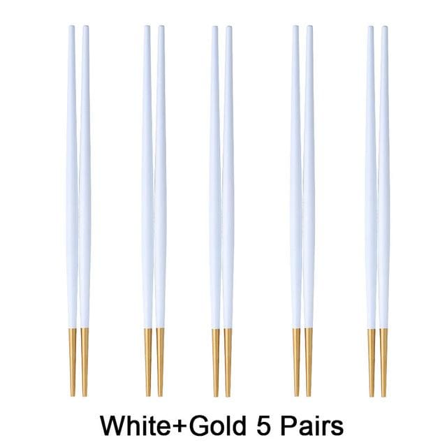 5 pairs of Metal Chopsticks Nakano ( 10 colors)