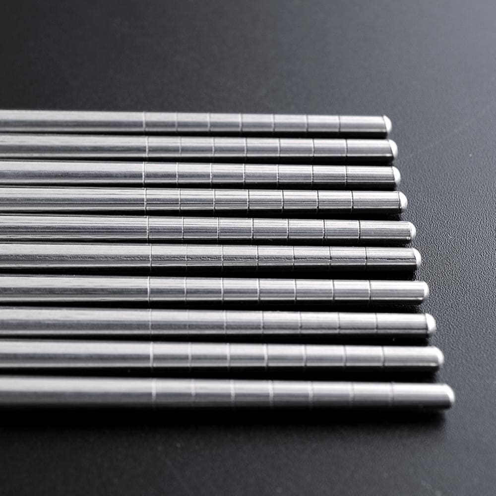 5 pairs of Metal Chopsticks Shiga