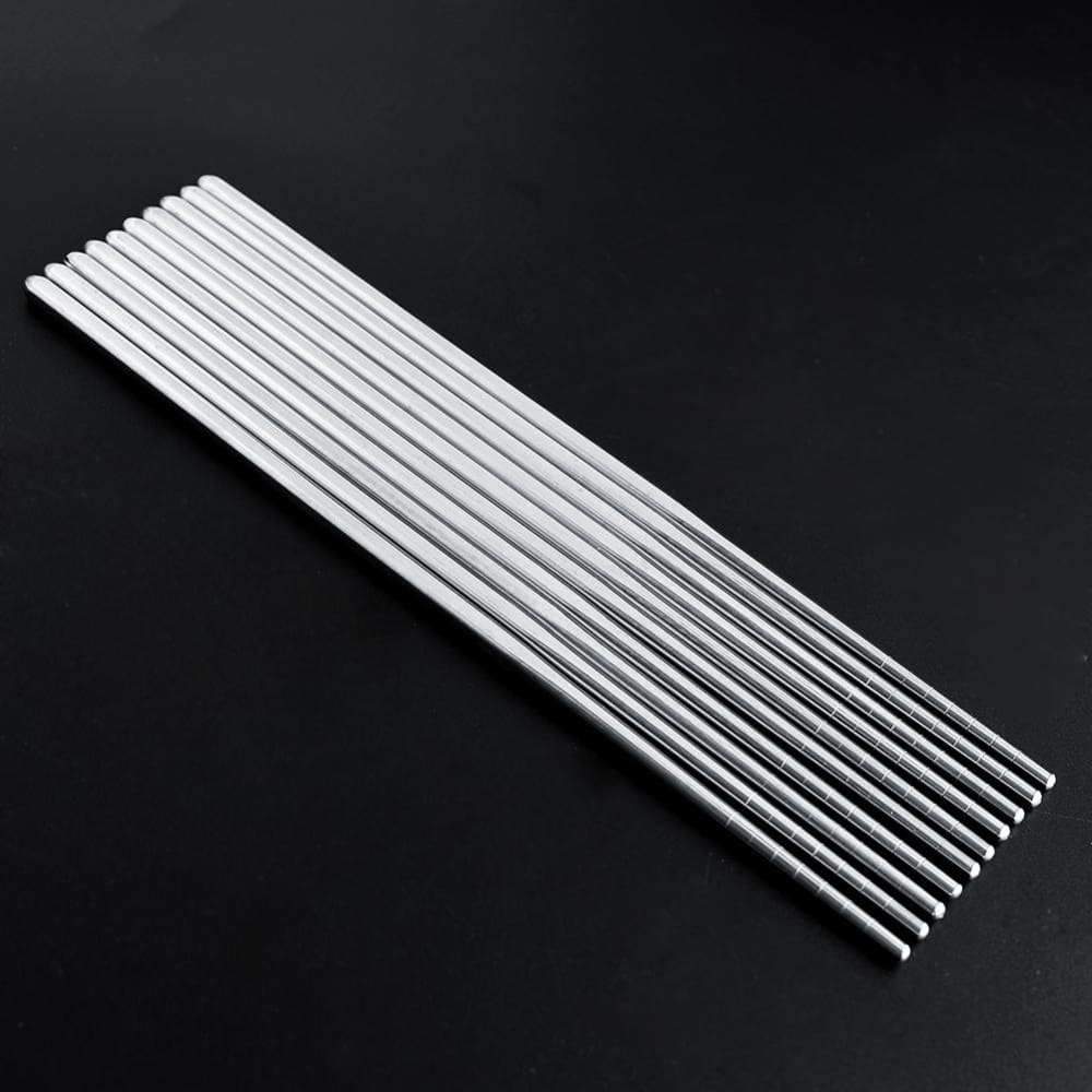 5 pairs of Metal Chopsticks Shiga