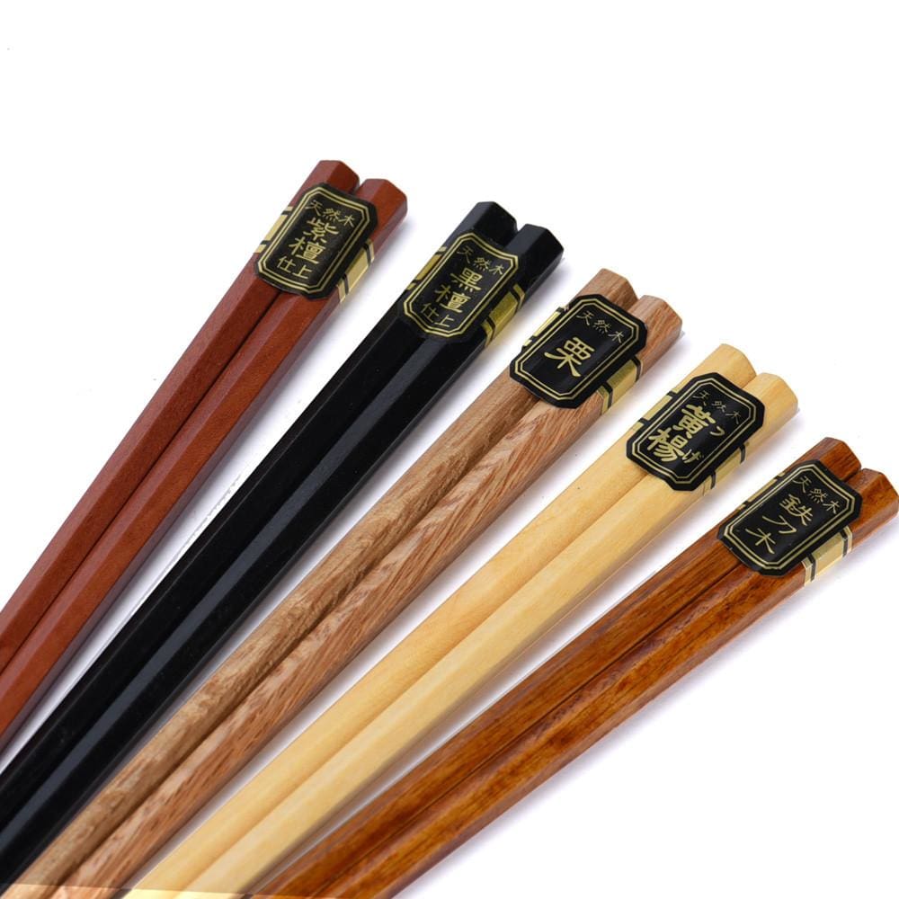 5 pairs of Wooden Chopsticks Akita