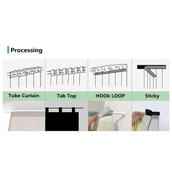 Door Curtain Maebashi ( 2 sizes and 4 ways to hang it)
