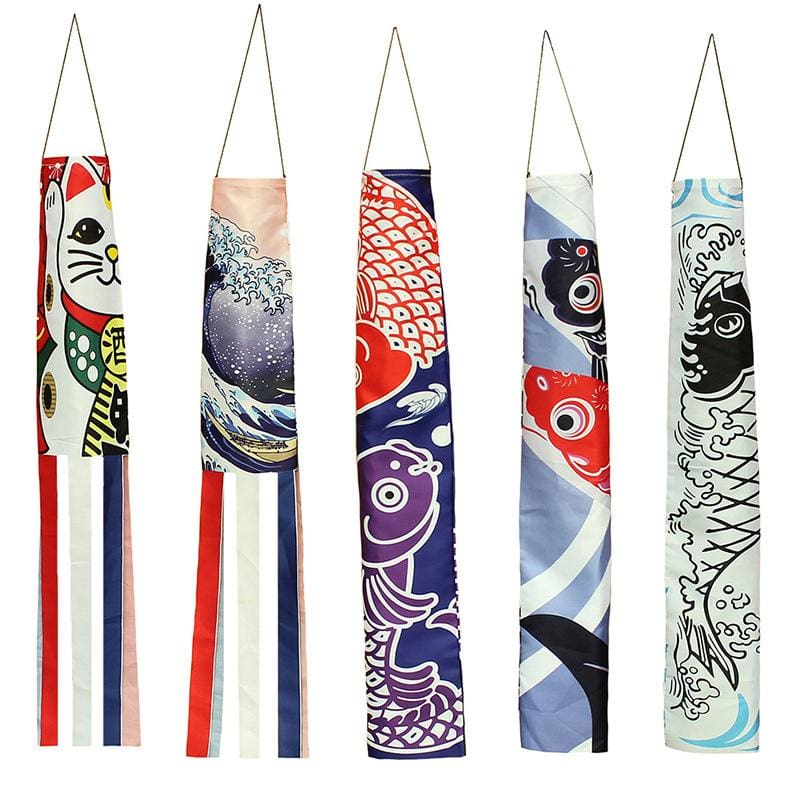 Japanese Deco Flag Kichi ( 2 sizes and 5 models)