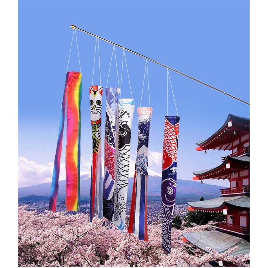 Japanese Deco Flag Kichi ( 2 sizes and 5 models)