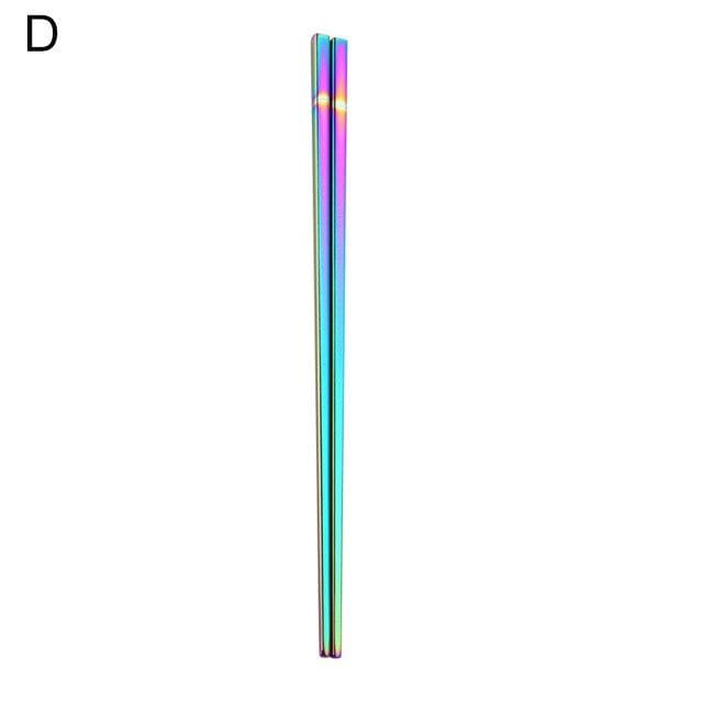 Metal Chopsticks Rainbow ( 4 colors)