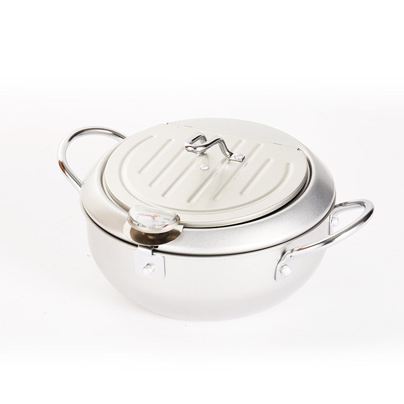 Tempura Frying Pot with Temperature Control Kurashiki ( 2 sizes and 2 colors)