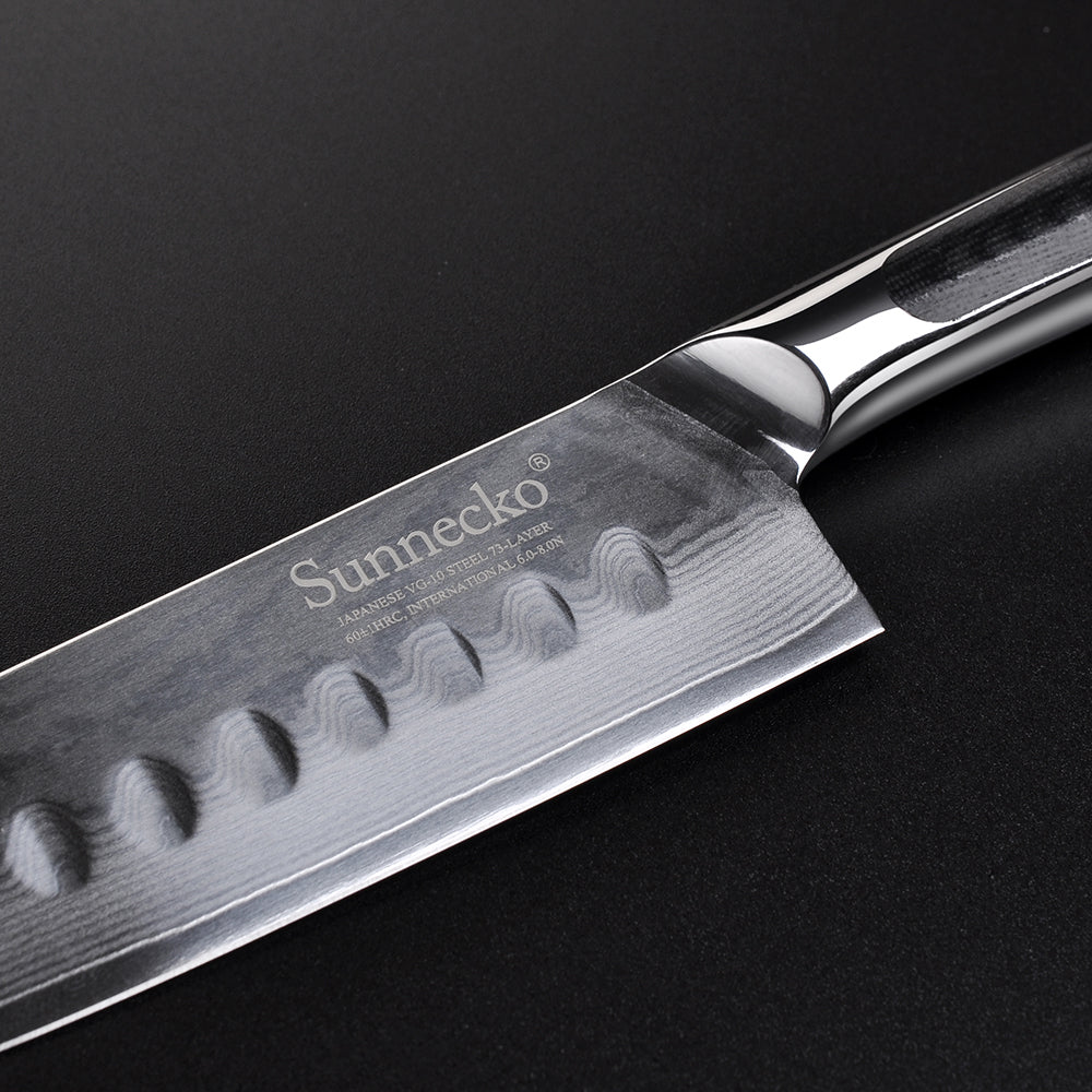 Damascus Santoku Knife Kosaka