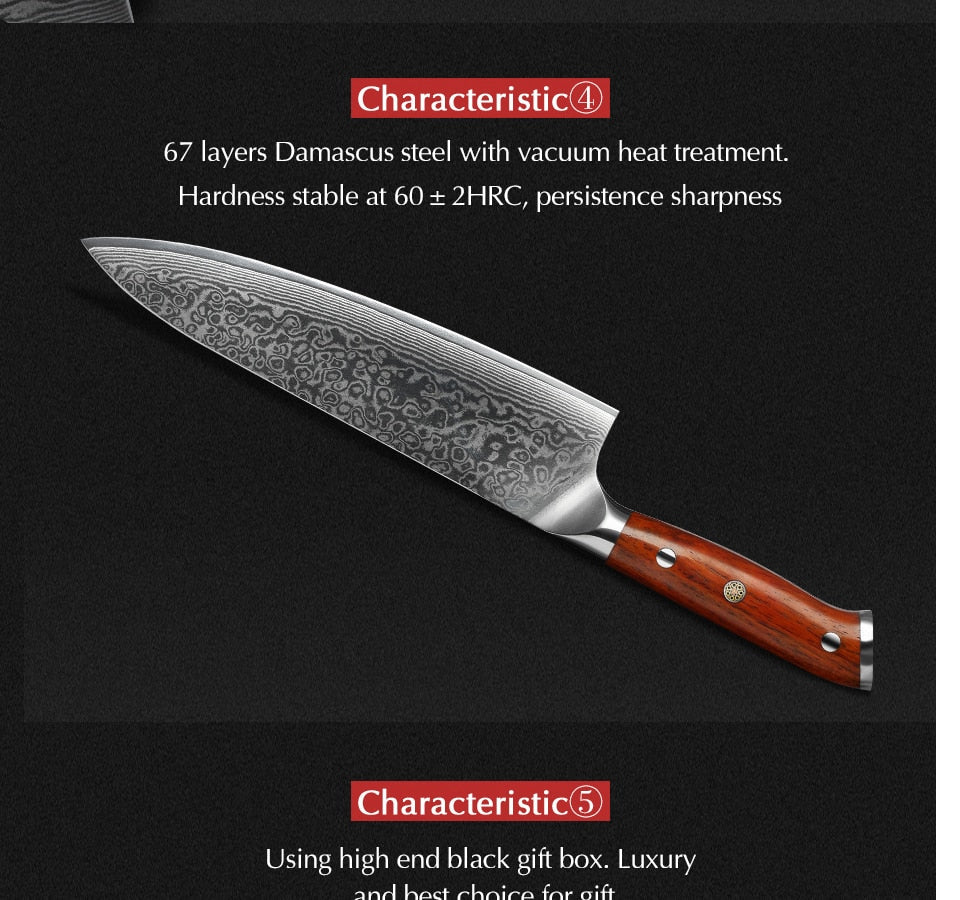 Gyuto Kitchen Knife Komainu (3 shapes)