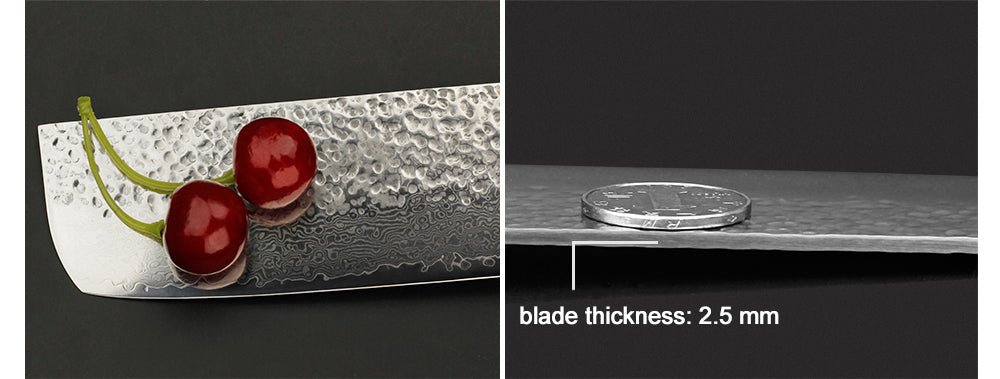 Damascus Nakiri Knife Aomori