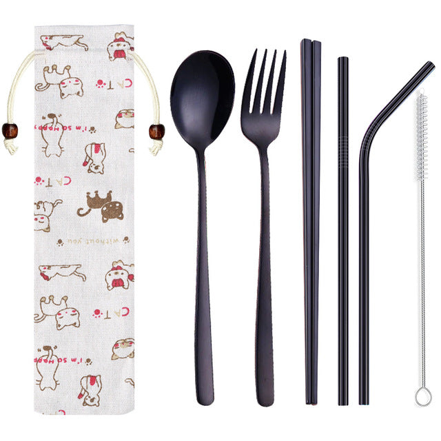 Chopsticks and Cutlery Set Minami (5 colors)