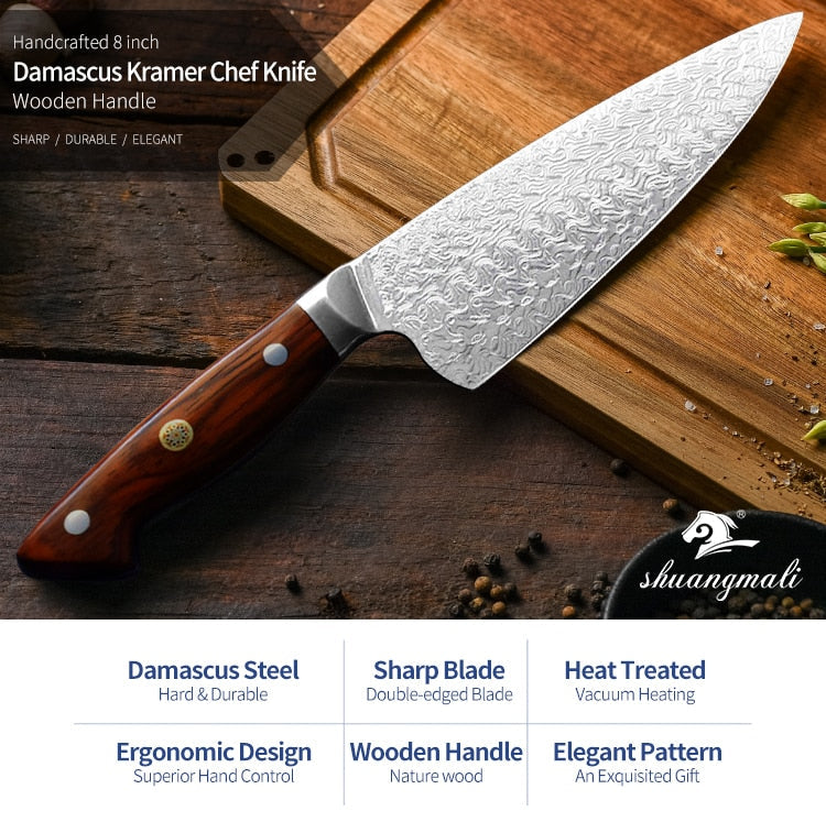 Damascus Kitchen Knife Izumo