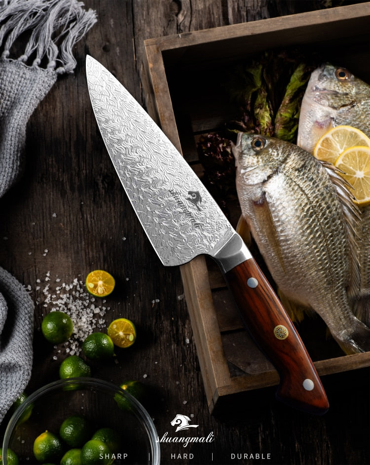 Damascus Kitchen Knife Izumo
