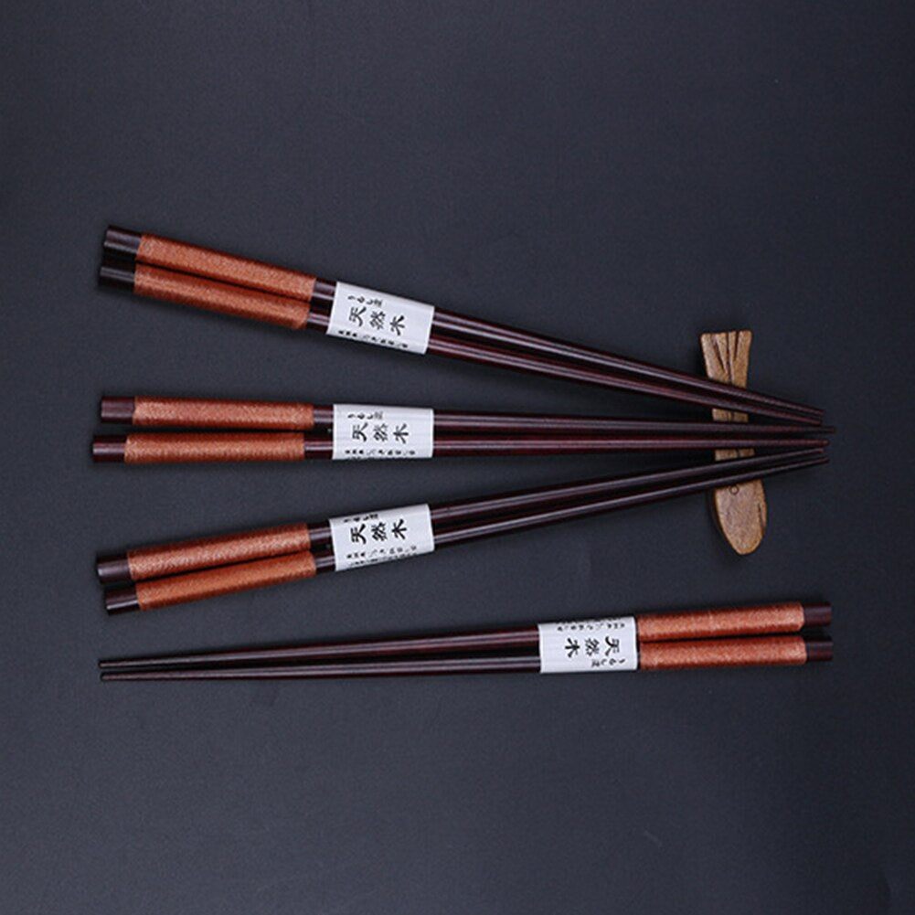 4 pairs of Chopsticks and Chopsticks Holders Set Honancho