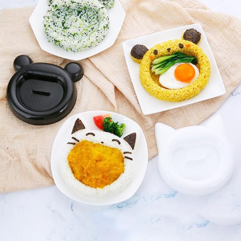 Bear and Cat Rice Mold Daimon