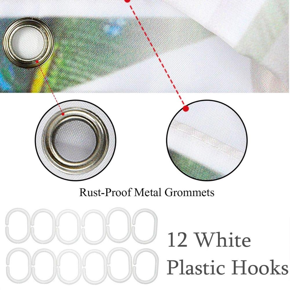 Shower Curtain Fans (5 Sizes)