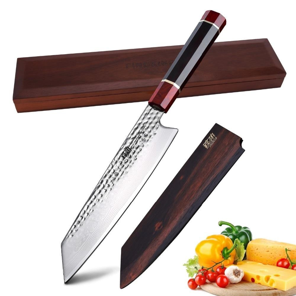 Kiritsuke Damascus Steel Knife Ise