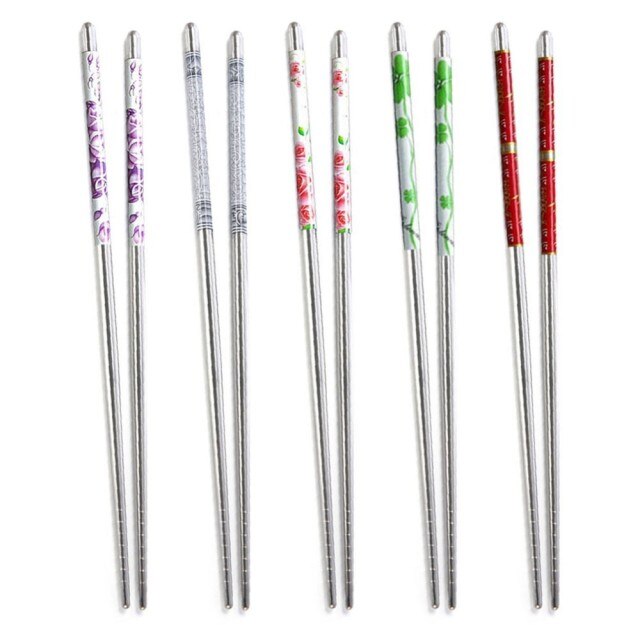 5 pairs of Metal Chopsticks Koshigaya