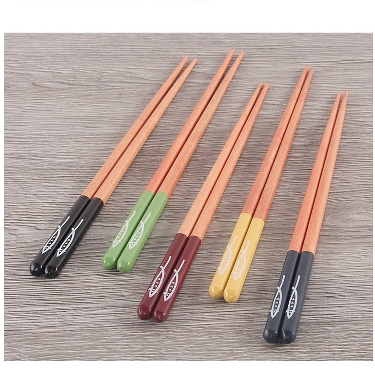 5 or 10 Pairs of Chopsticks Set Aliena (6 Colors)