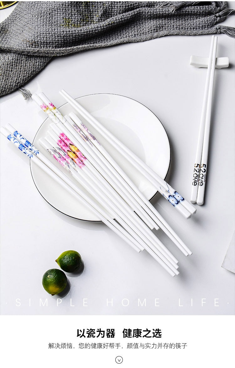 Porcelain Chopsticks Shiretoko (14 Models 10 Pairs)