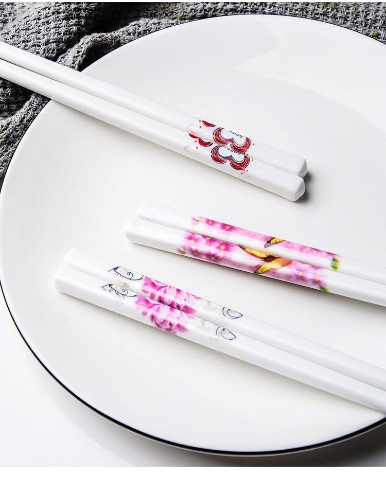 Porcelain Chopsticks Shiretoko (14 Models 10 Pairs)