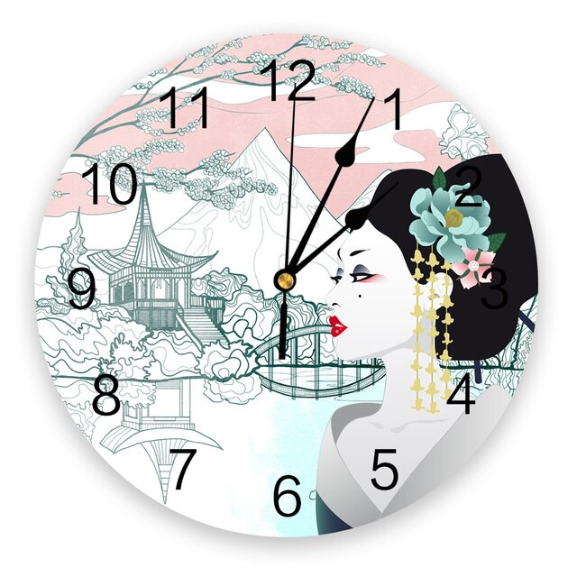 Wall Geisha Clock Oshin (20 Models)
