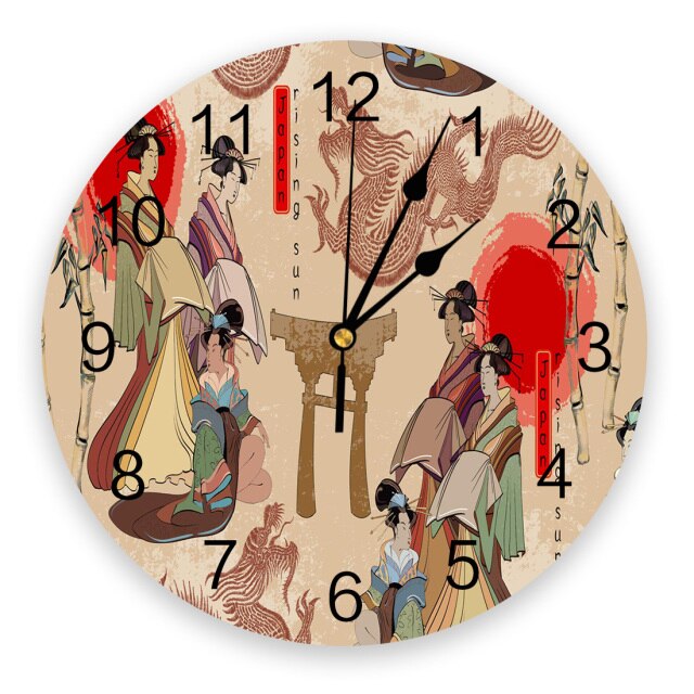 Wall Geisha Clock Oshin (20 Models)