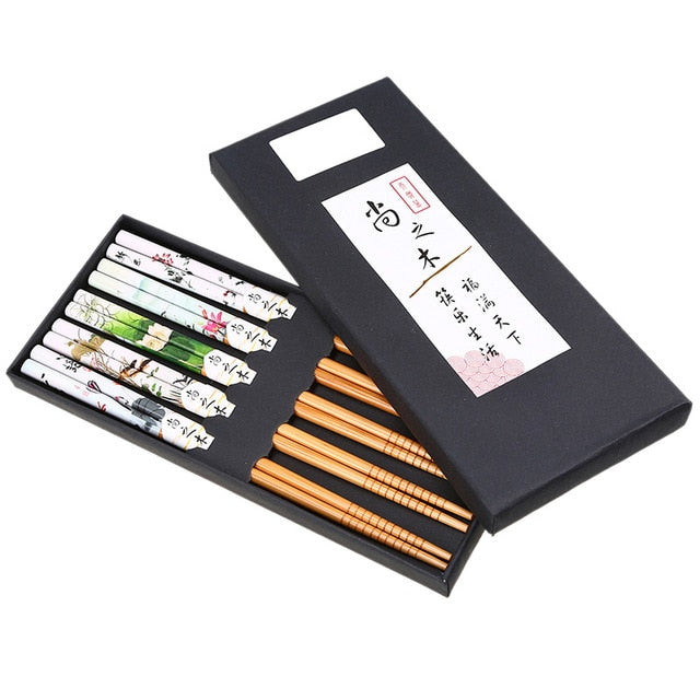5 Pairs of Chopsticks Set Wiesneri (9 Colors)