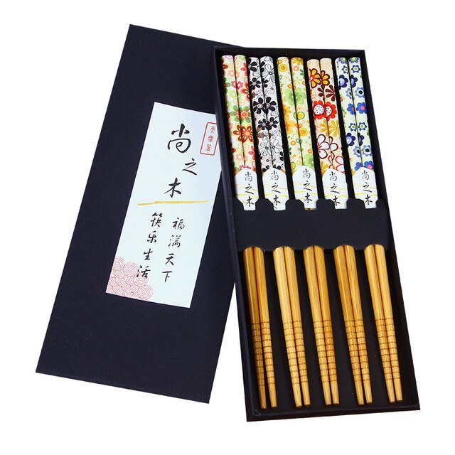 5 Pairs of Chopsticks Set Wiesneri (9 Colors)