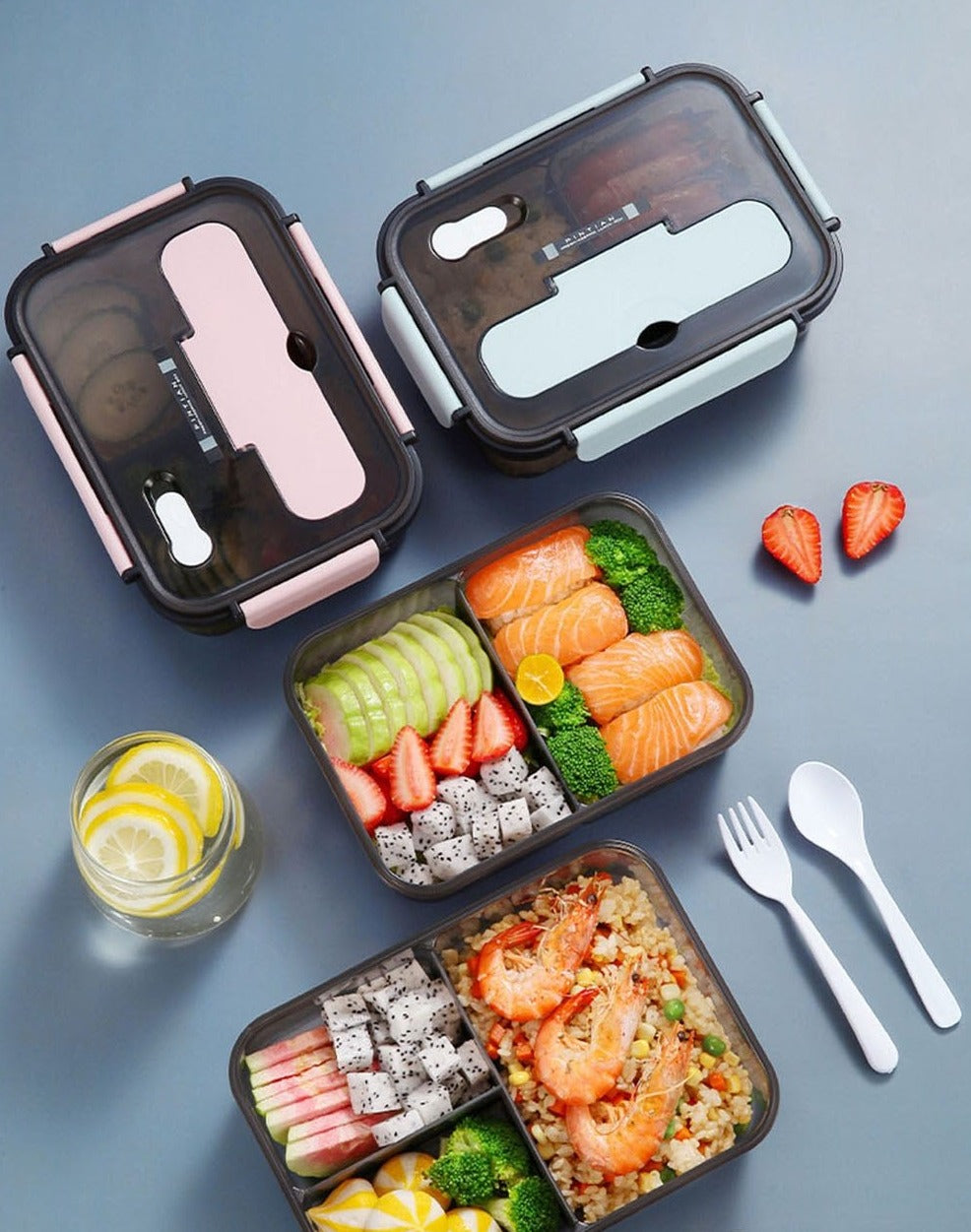 Bento Box Ganbaru (3 Colors and 2 Sizes)