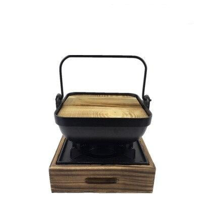 Sukiyaki Pot and Stove Set Biei (4 Sizes)