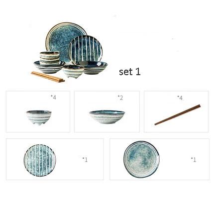 Tableware Fukutoshin ( 4 sets)