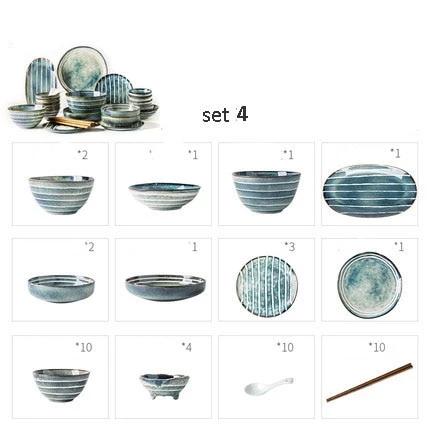 Tableware Fukutoshin ( 4 sets)