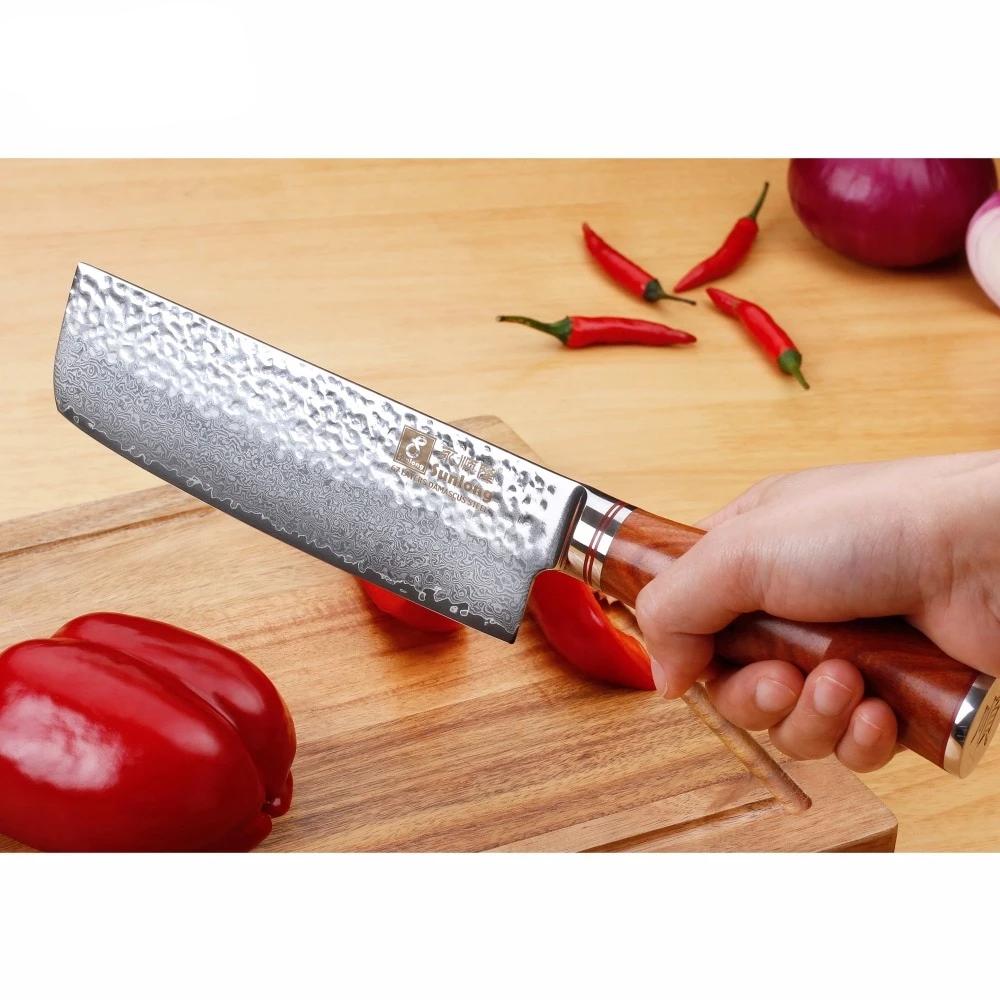 Damascus Nakiri Knife Aomori