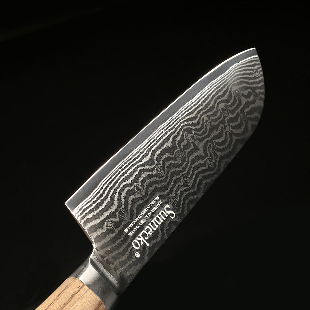 Damascus Santoku Knife Nanae