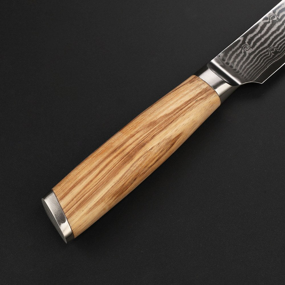 Damascus Santoku Knife Nanae