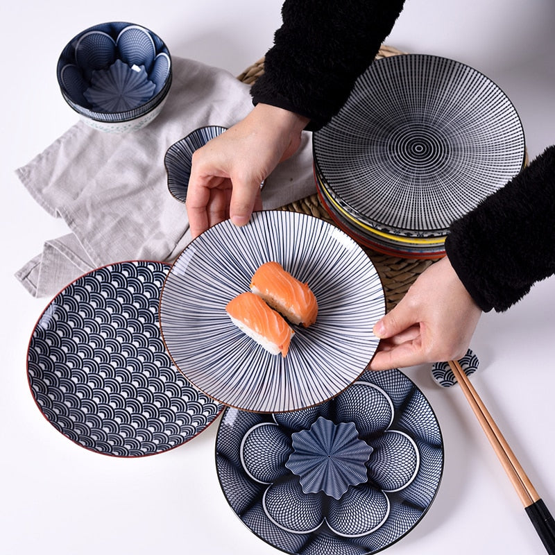 Sushi Plate Shirkane 8" ( 18 colors)