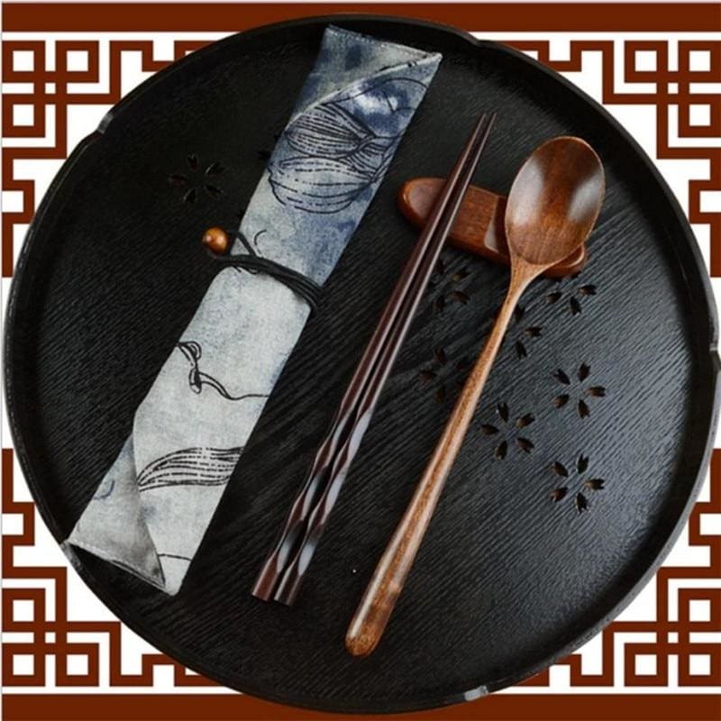 Set Wooden Chopsticks Sumida