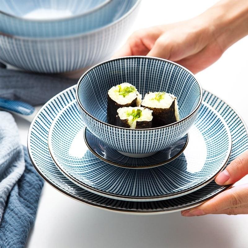Tableware for 6 people Aki