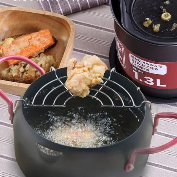 Tempura Pot and Oil Filter Container Saru ( 3 models)