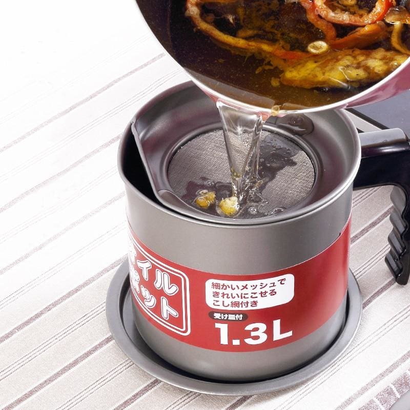 Tempura Pot and Oil Filter Container Saru ( 3 models)