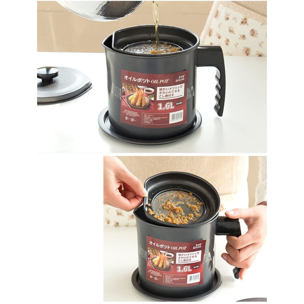 Tempura Pot and Oil Filter Container Saru ( 3 models)