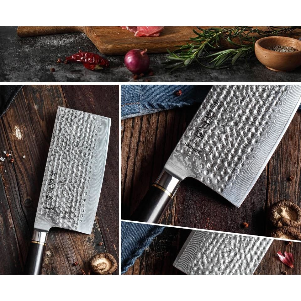 Usuba Damascus Knife Kenji
