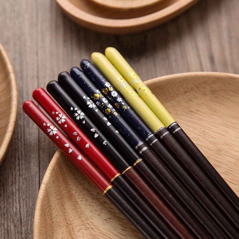 4 Wooden Chopsticks Kasugai ( 4 colors)
